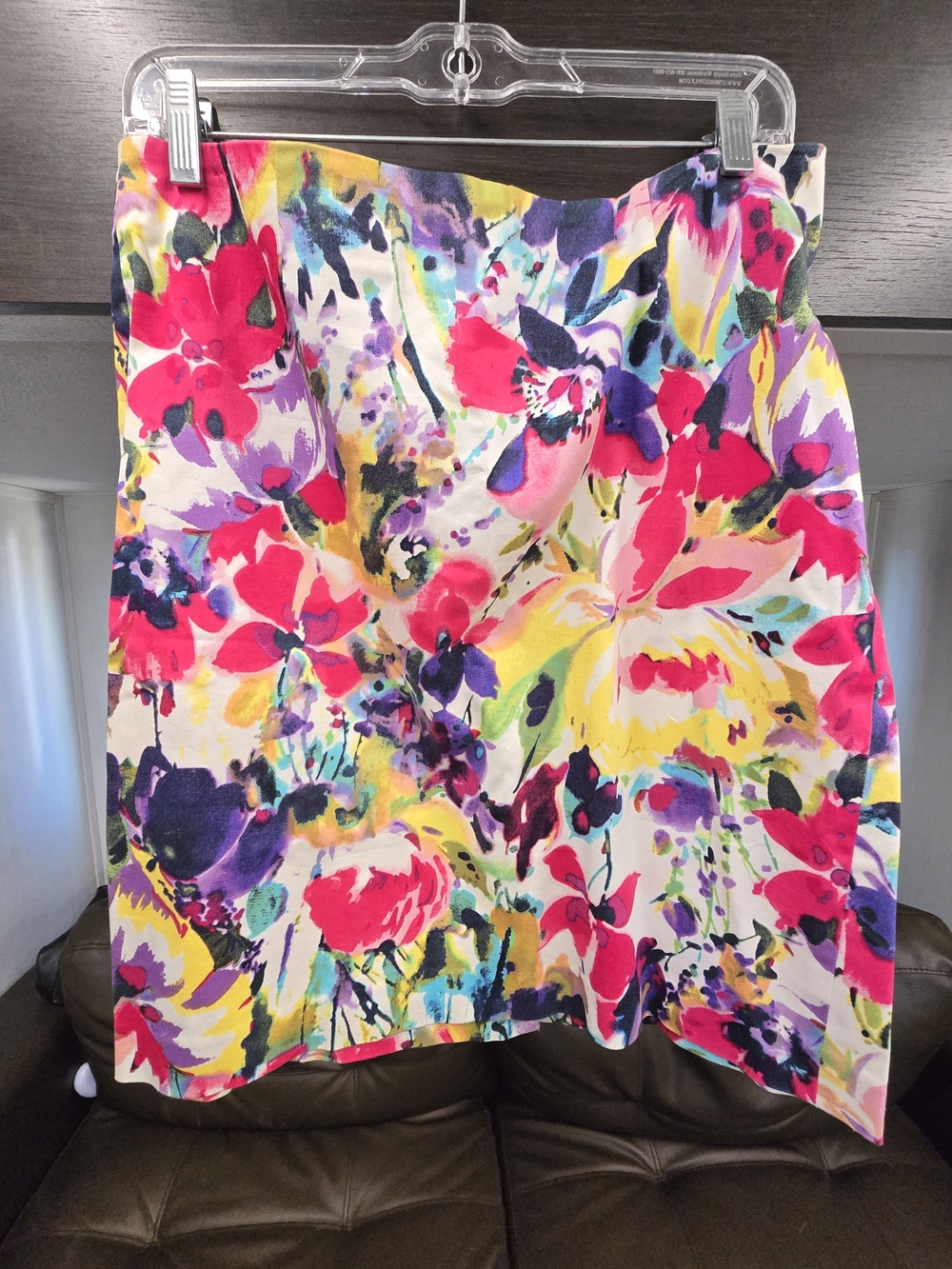 Jones Wear Vibrant Floral A-Line Skirt